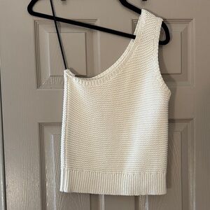 ApiceAPartCream Knit Asymmetrical Top